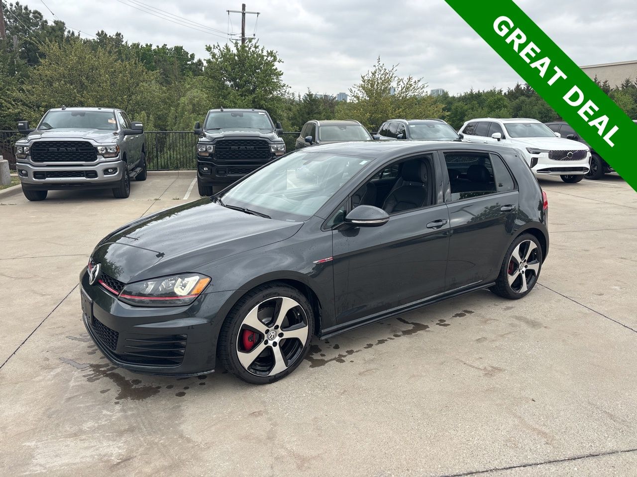 Carbon Steel Gray Metallic 2015 Volkswagen Golf GTI 2.0T Autobahn 4-Door FWD Hatchback Front-Wheel Drive 6-Speed Dual Clutch
