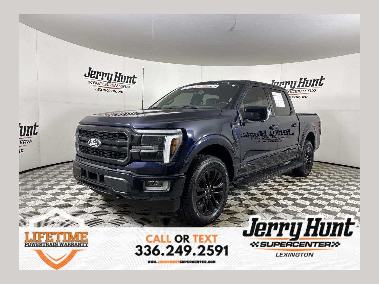 Blue Metallic 2024 Ford F-150 Pickup Truck Four-Wheel Drive Automatic