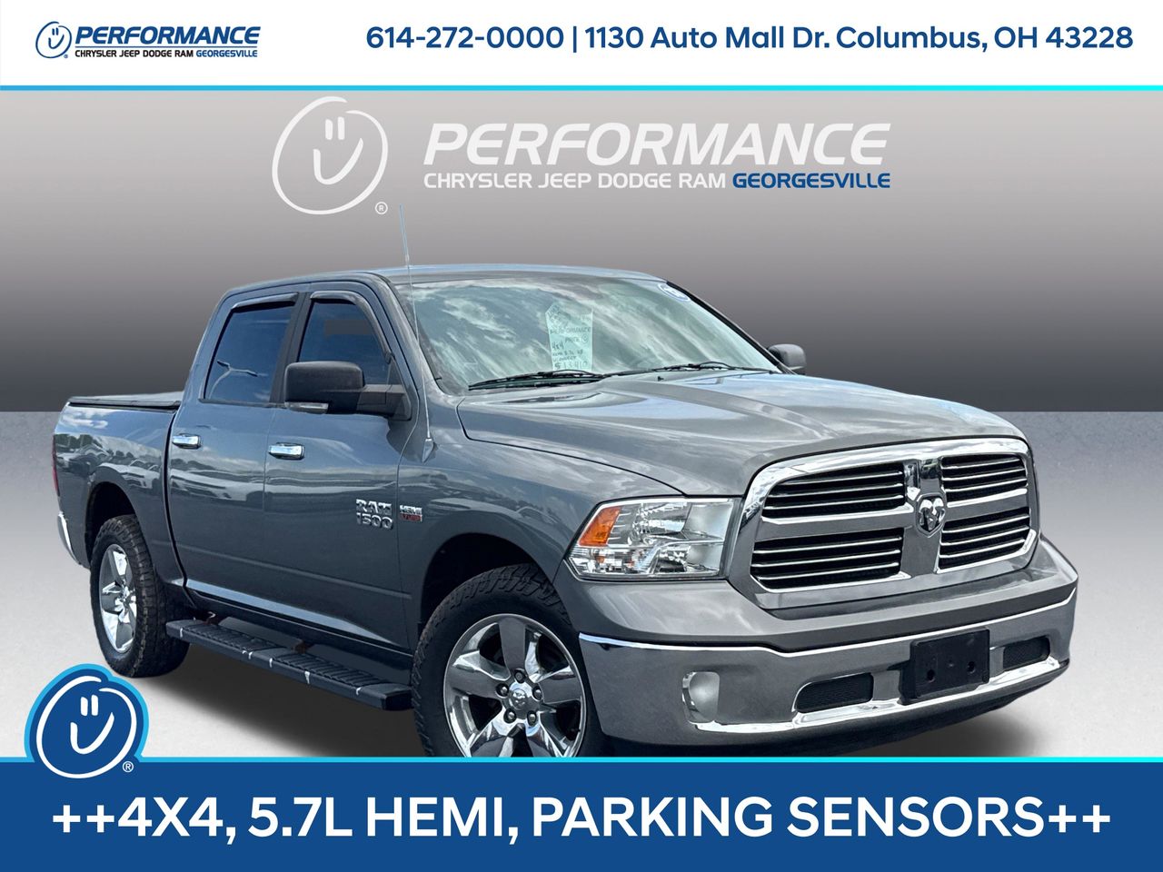Mineral Gray Metallic Clearcoat 2013 RAM 1500 Pickup Truck Four-Wheel Drive 8-Speed Automatic