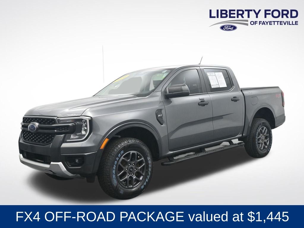 Gray Metallic 2024 Ford Ranger Pickup Truck Four-Wheel Drive Automatic