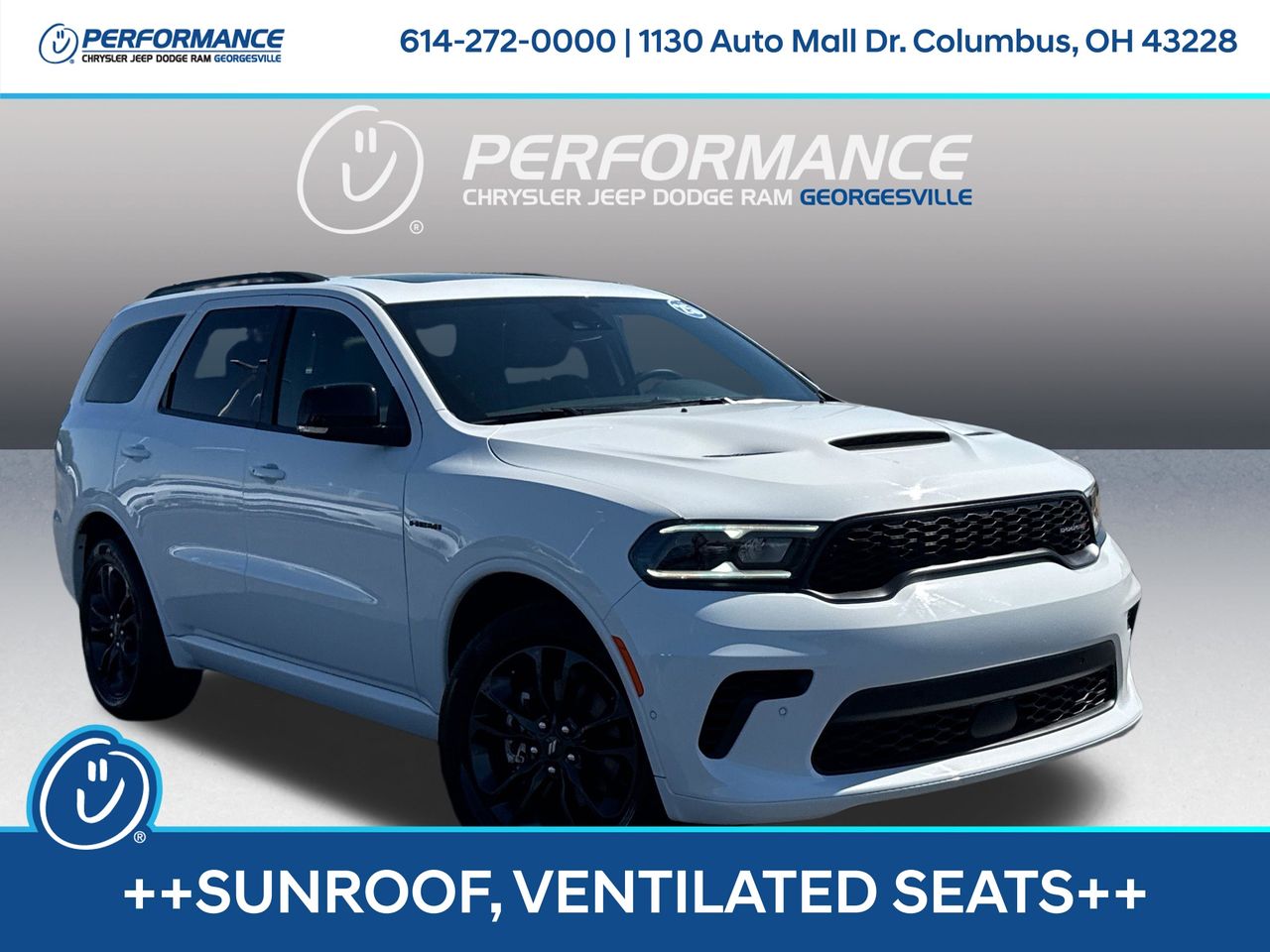 White Knuckle Clearcoat 2025 Dodge Durango R/T Plus AWD SUV / Crossover All-Wheel Drive 8-Speed Automatic