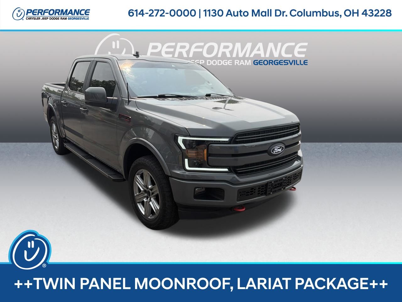 Gray (Lead Foot) 2018 Ford F-150 Pickup Truck Four-Wheel Drive Automatic