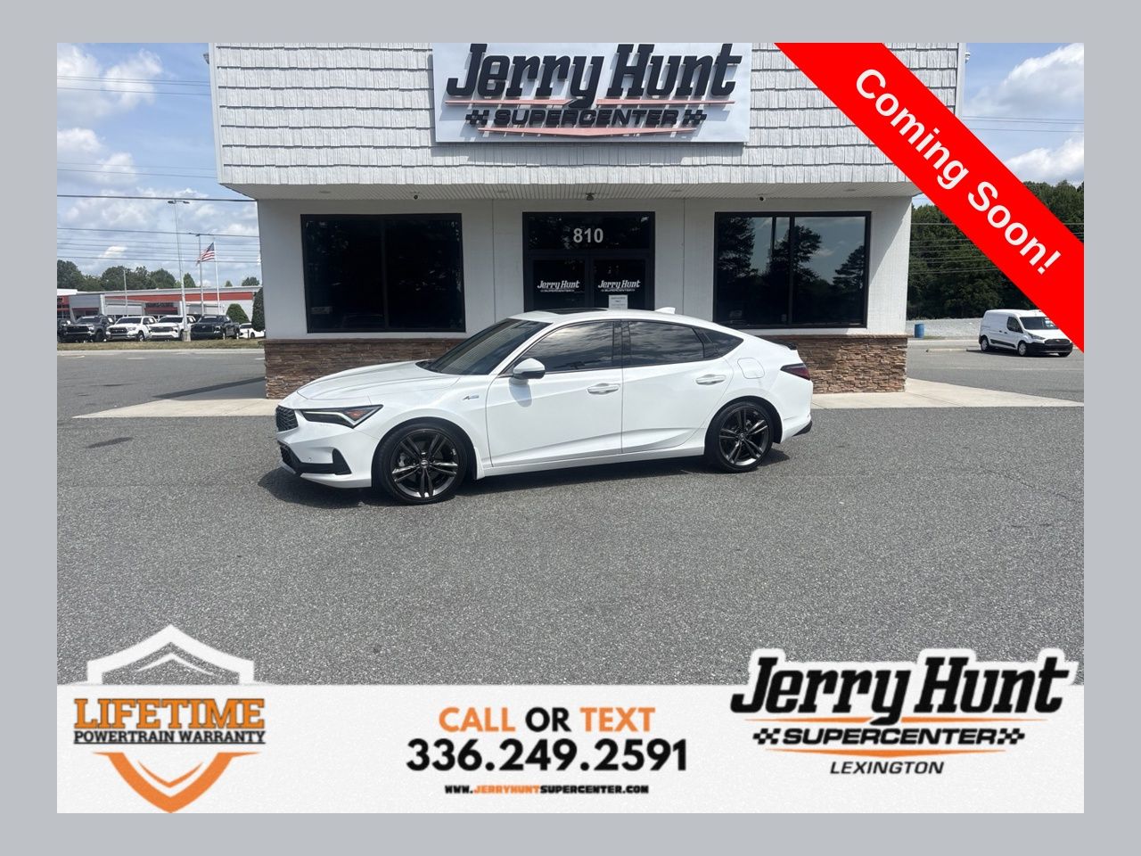 White 2025 Acura Integra FWD with Technology and A-SPEC Package Sedan Front-Wheel Drive Continuously Variable Transmission