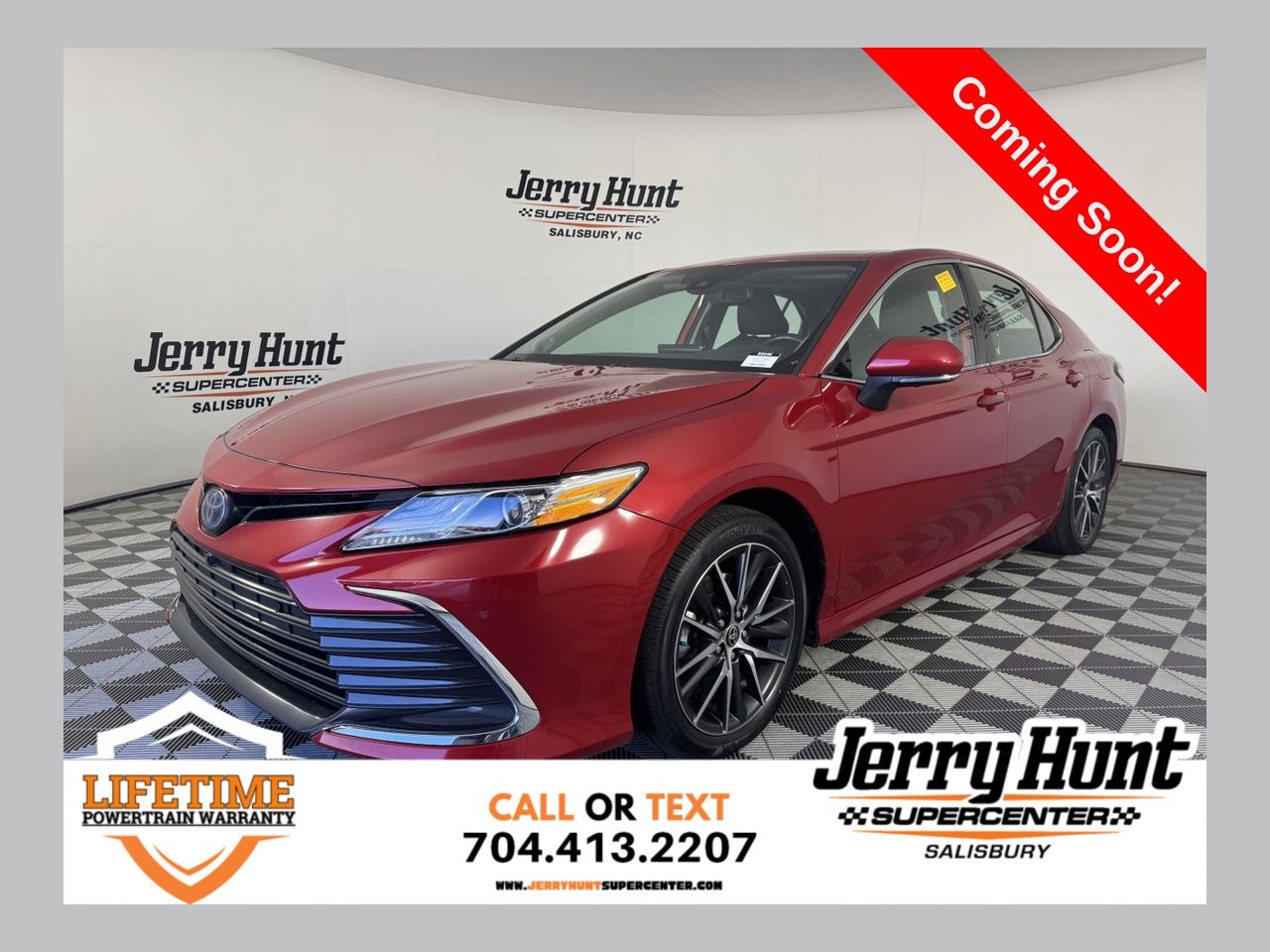 Red 2024 Toyota Camry Hybrid Sedan Front-Wheel Drive Continuously Variable Transmission