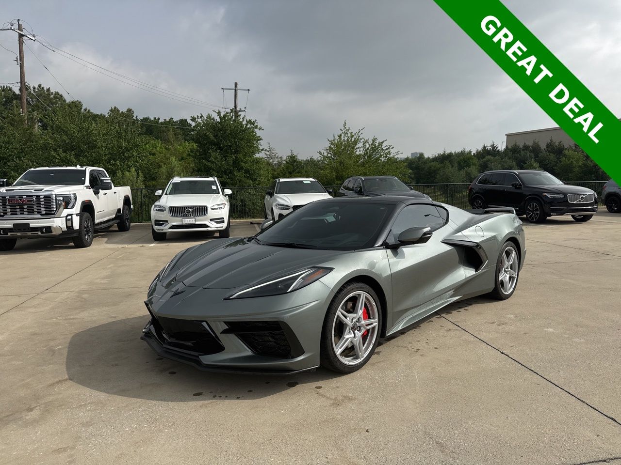 Hypersonic Gray Metallic 2024 Chevrolet Corvette Stingray 2LT Coupe RWD Coupe Rear-Wheel Drive 8-Speed Dual Clutch