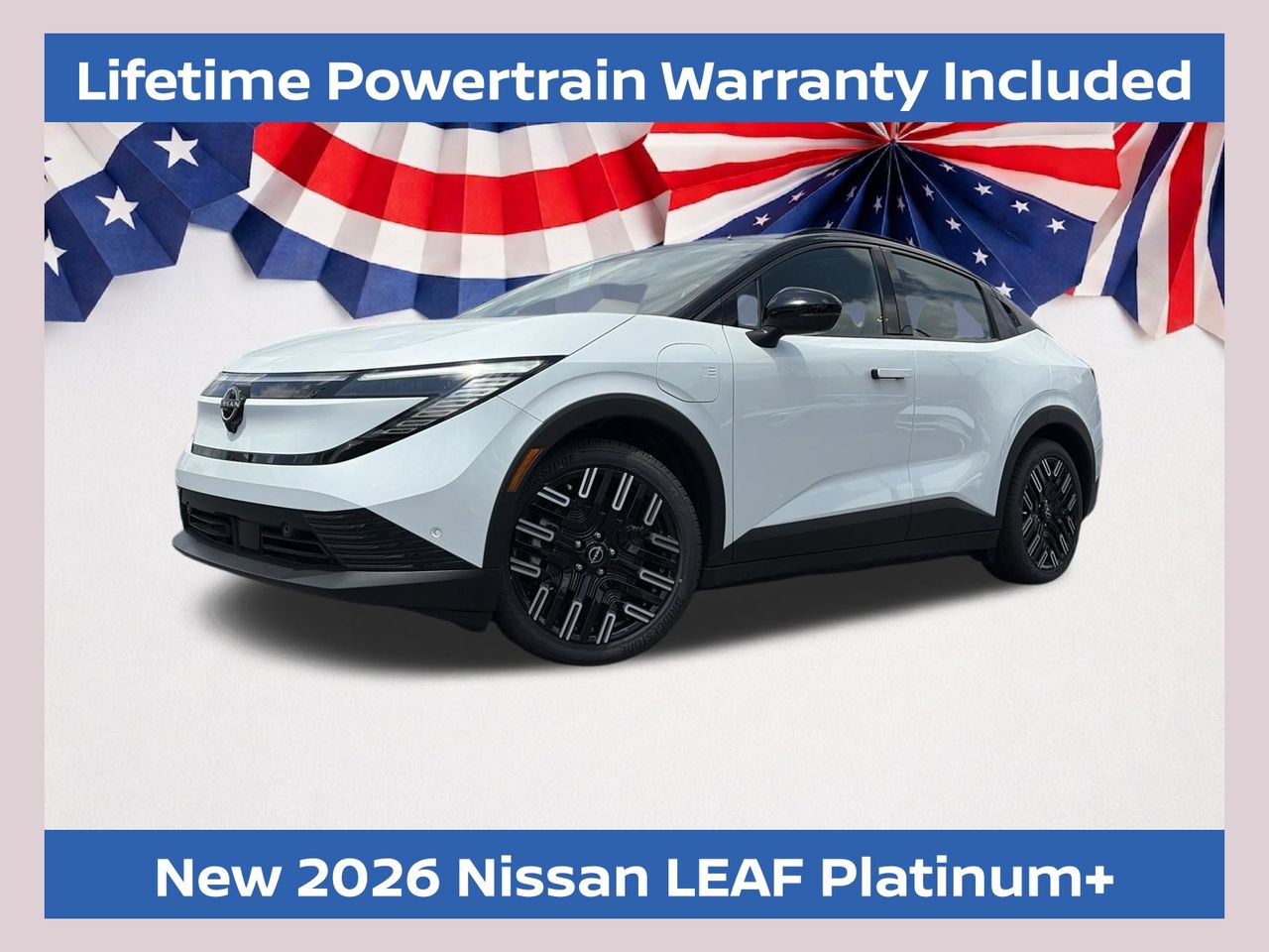 Everest White Pearl/Black 2026 Nissan LEAF SUV / Crossover Front-Wheel Drive Automatic