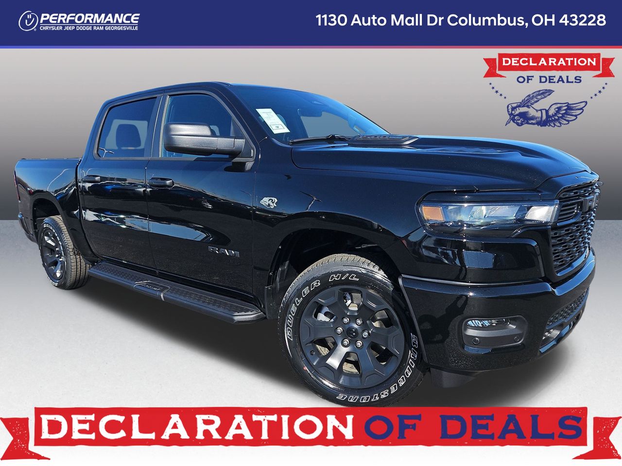 Diamond Black Crystal Pearlcoat 2026 RAM 1500 Express Crew Cab 4WD Pickup Truck Four-Wheel Drive 8-Speed Automatic