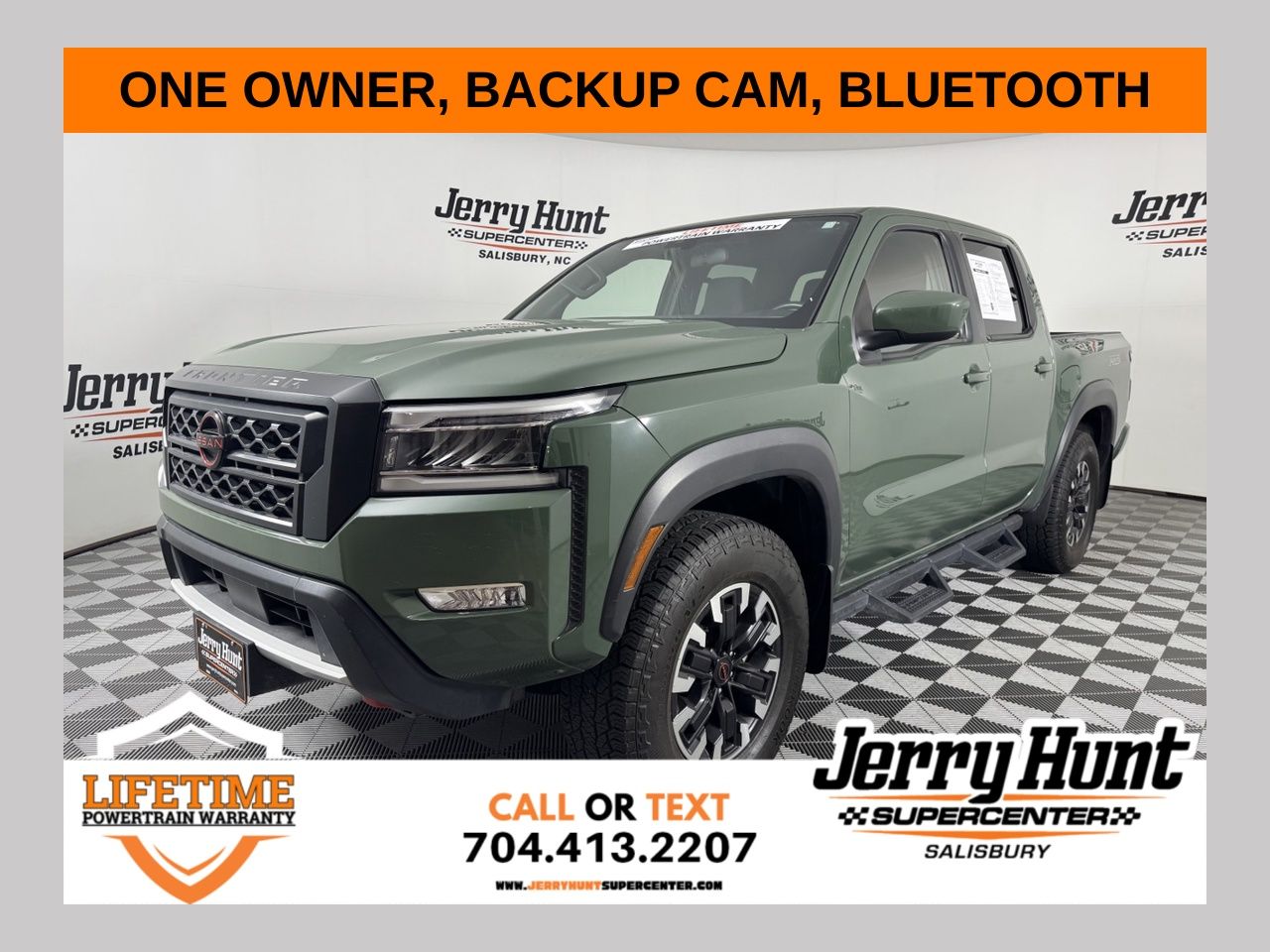 Tactical Green Metallic 2024 Nissan Frontier Pickup Truck Four-Wheel Drive 9-Speed Automatic Overdrive