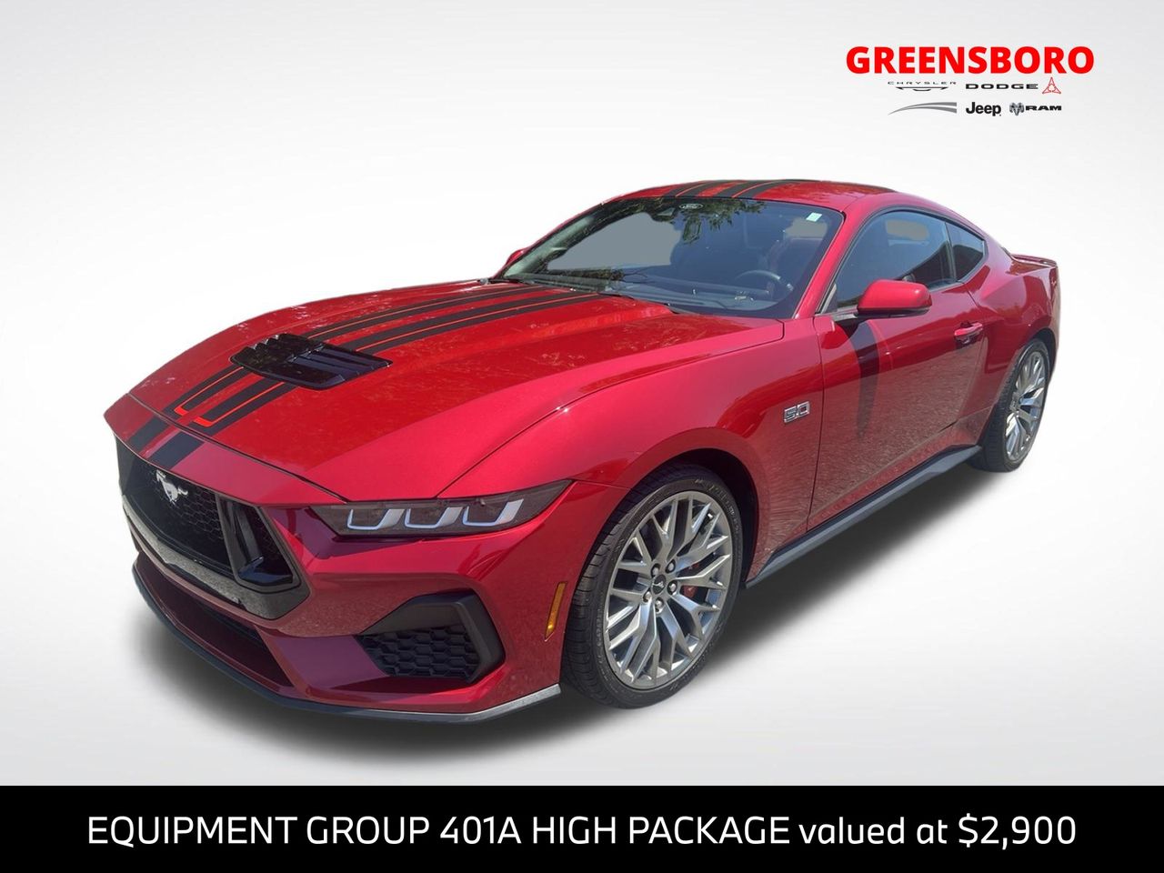 Red Metallic 2024 Ford Mustang Coupe Rear-Wheel Drive Automatic