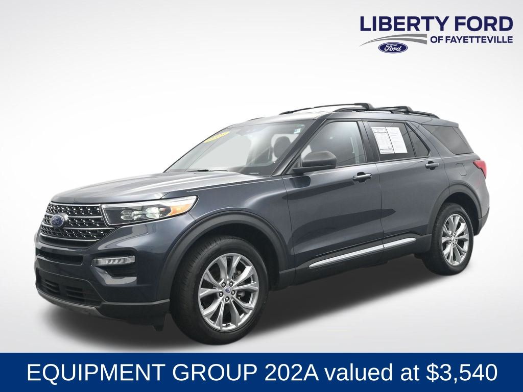 Blue Metallic 2023 Ford Explorer SUV / Crossover All-Wheel Drive Automatic