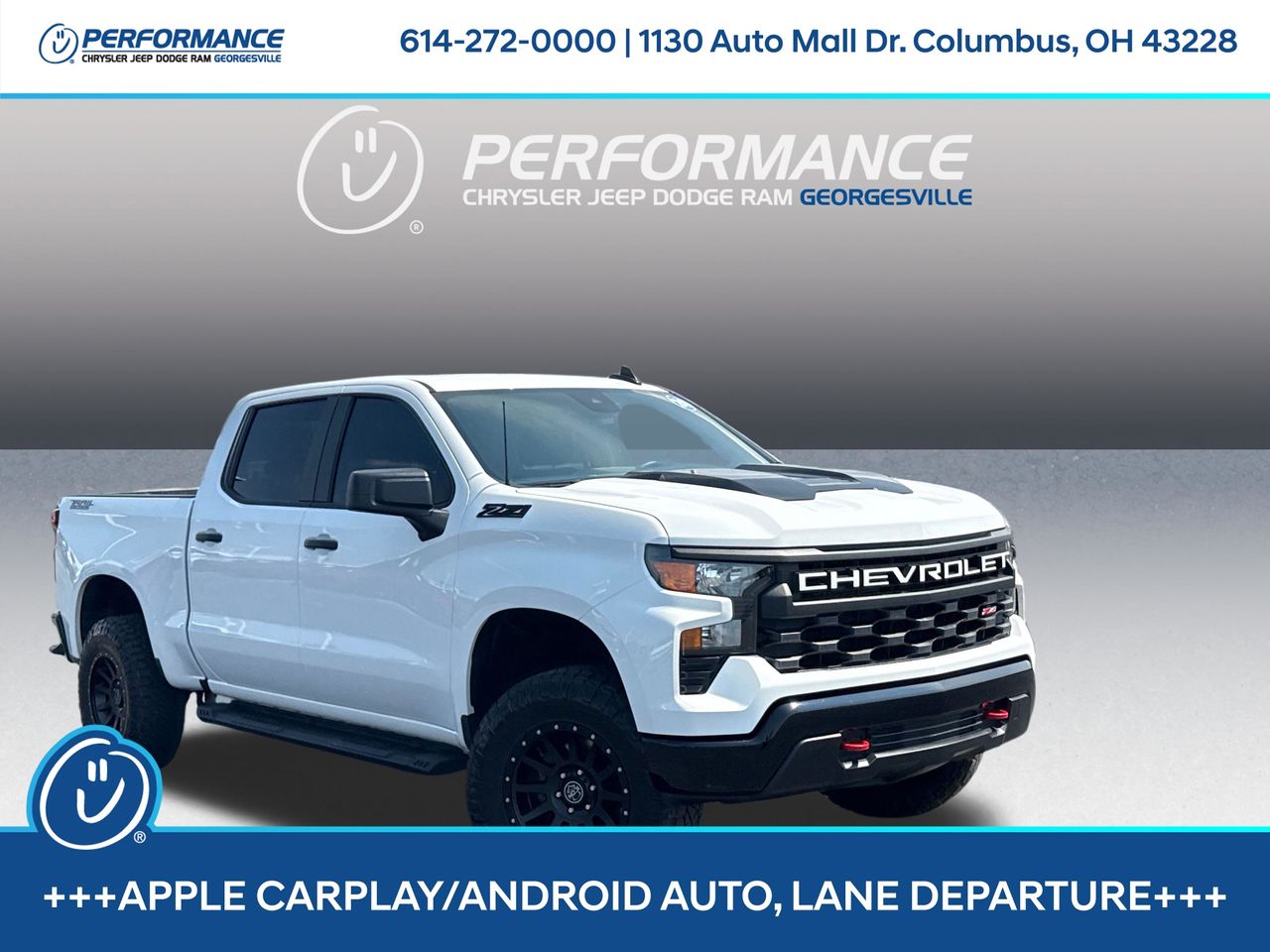 Summit White 2024 Chevrolet Silverado 1500 Pickup Truck Four-Wheel Drive Automatic