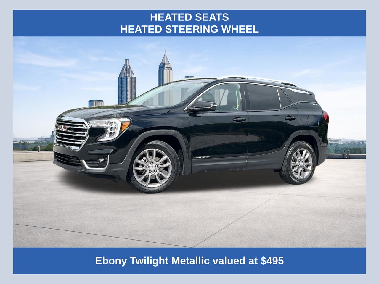 Black (Ebony Twilight Metallic) 2024 GMC Terrain SLT FWD SUV / Crossover Front-Wheel Drive 9-Speed Automatic