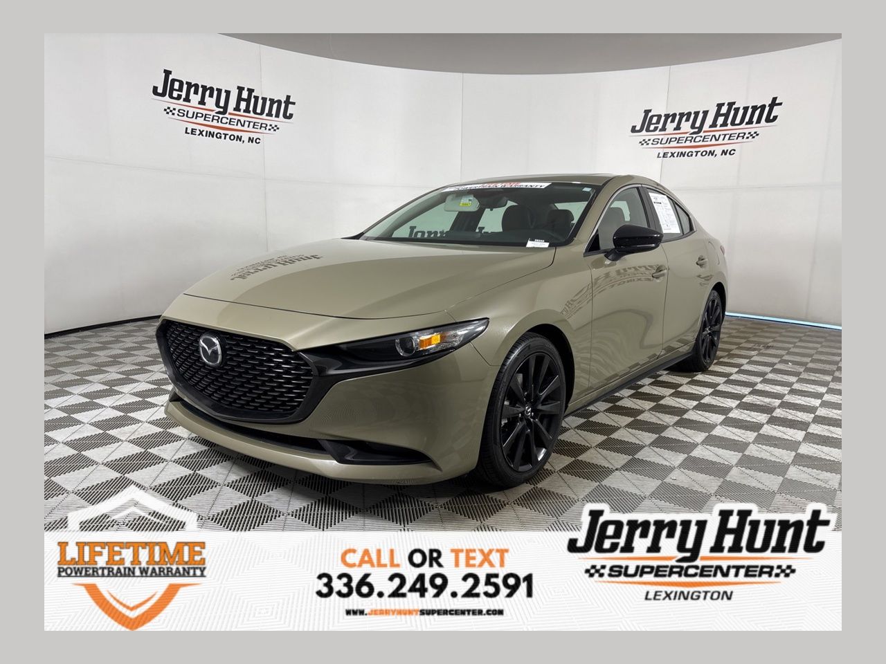 Zircon Sand Metallic 2024 Mazda MAZDA3 2.5 Carbon Turbo AWD Sedan All-Wheel Drive 6-Speed Automatic
