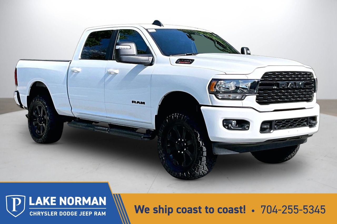 Bright White Clearcoat 2024 RAM 2500 Big Horn Crew Cab 4WD Pickup Truck Four-Wheel Drive 8-Speed Automatic