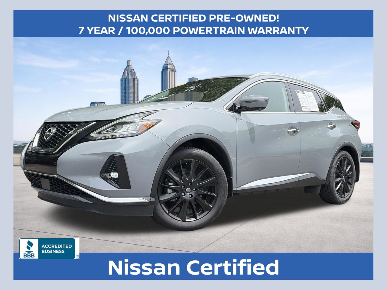 Boulder Gray Pearl 2023 Nissan Murano Platinum FWD SUV / Crossover Front-Wheel Drive Continuously Variable Transmission