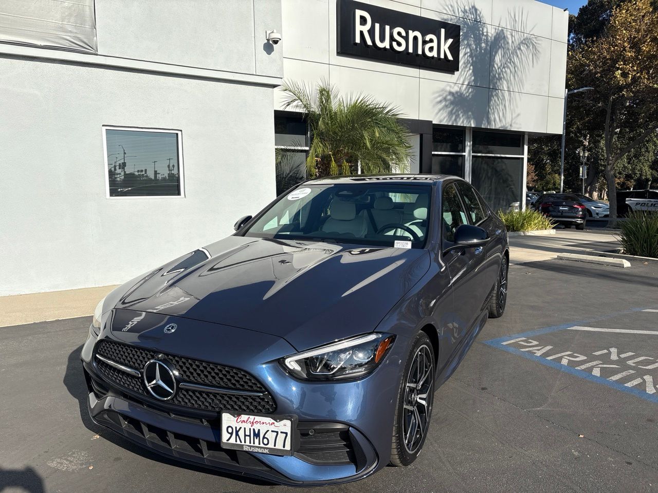 Twilight Blue Metallic 2024 Mercedes-Benz C-Class Sedan Rear-Wheel Drive 9-Speed Automatic