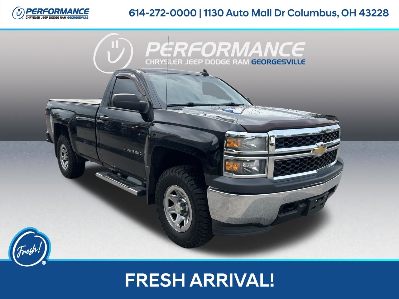 Black 2015 Chevrolet Silverado 1500 Pickup Truck Four-Wheel Drive 6-Speed Automatic Overdrive