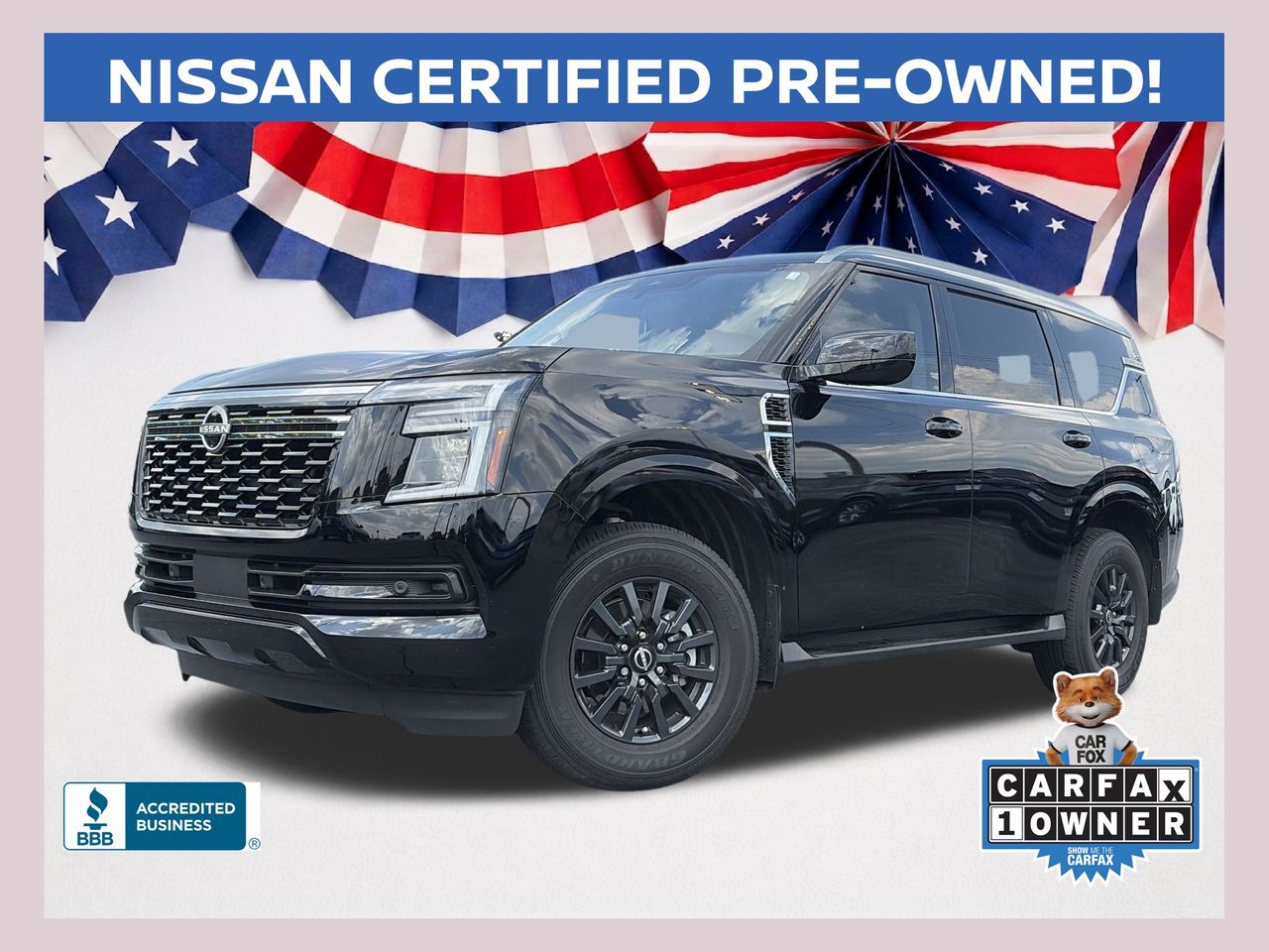 Super Black 2025 Nissan Armada SUV / Crossover Four-Wheel Drive 9-Speed Automatic