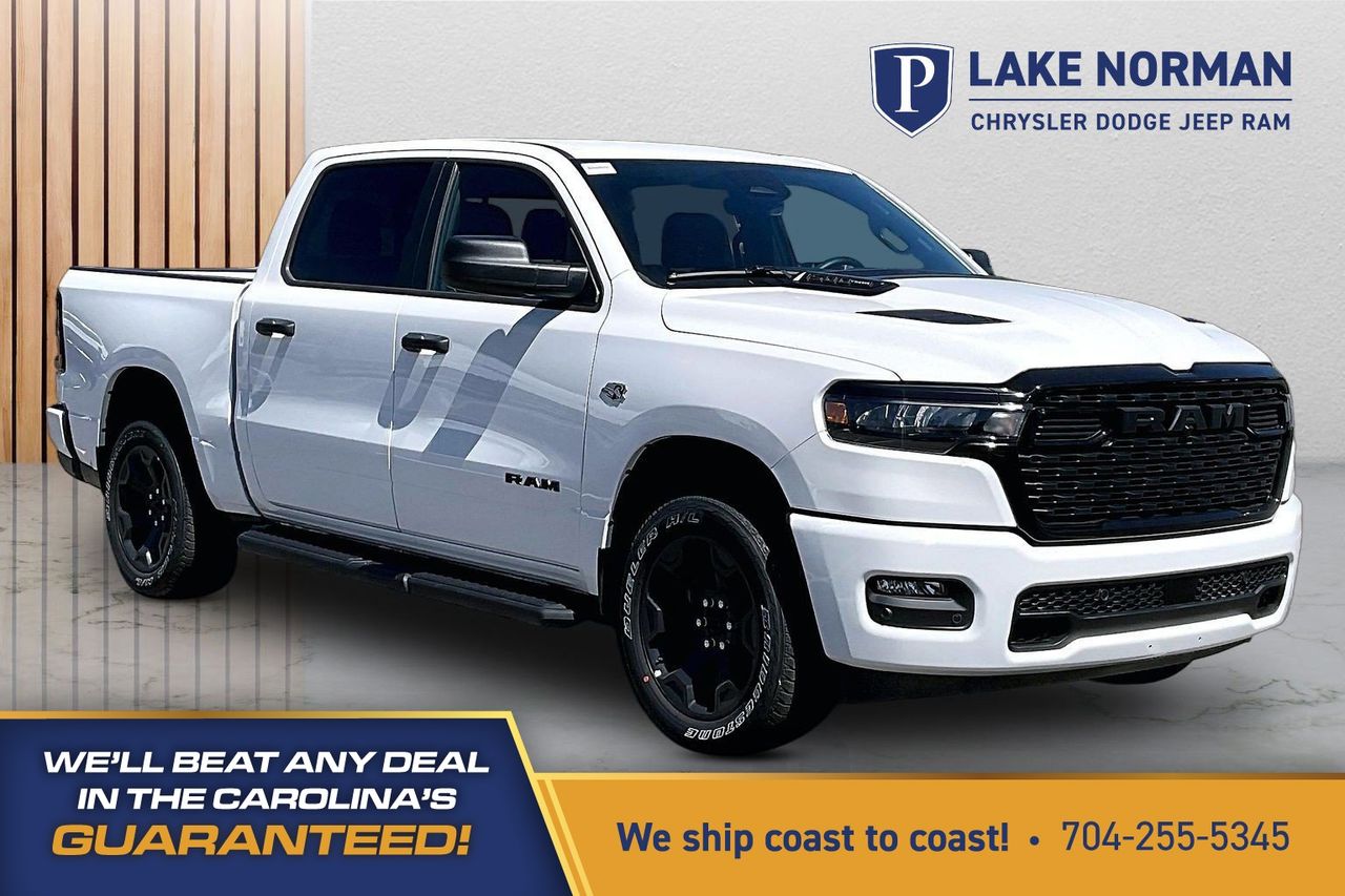 Bright White Clearcoat 2026 RAM 1500 Pickup Truck Four-Wheel Drive 8-Speed Automatic