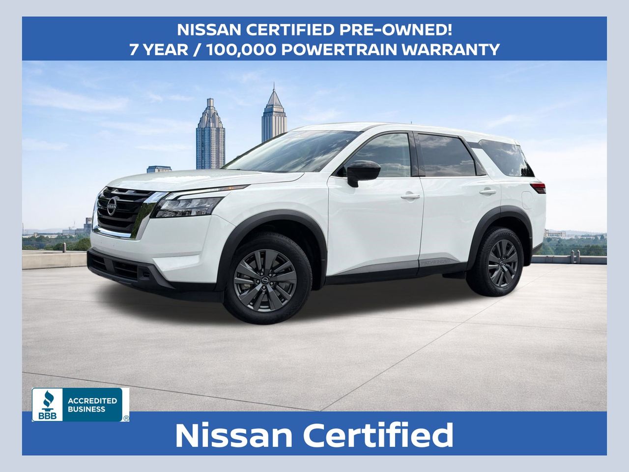Glacier White 2024 Nissan Pathfinder SUV / Crossover Front-Wheel Drive 9-Speed Automatic