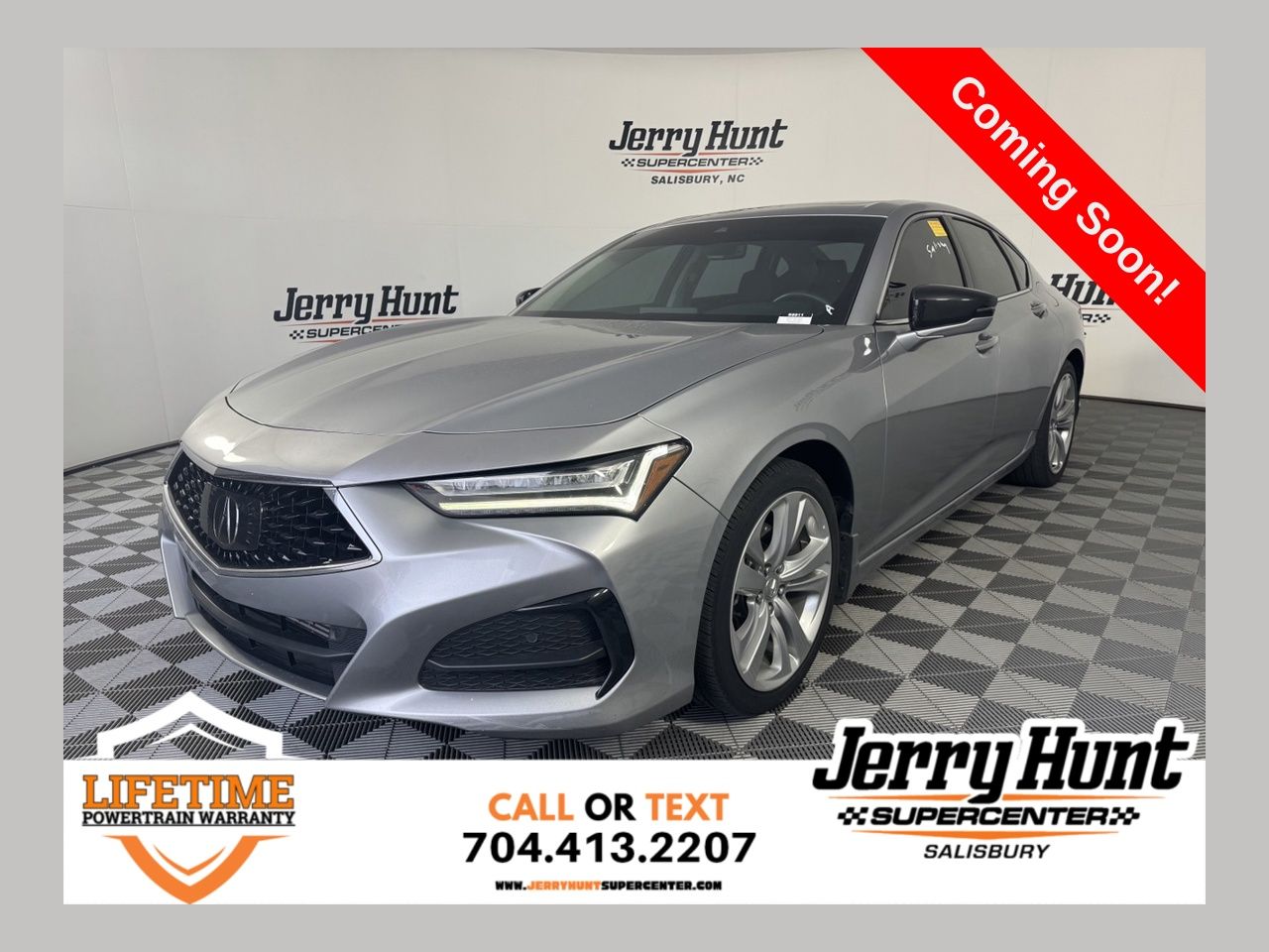 Silver 2023 Acura TLX FWD with Technology Package Sedan Front-Wheel Drive Automatic