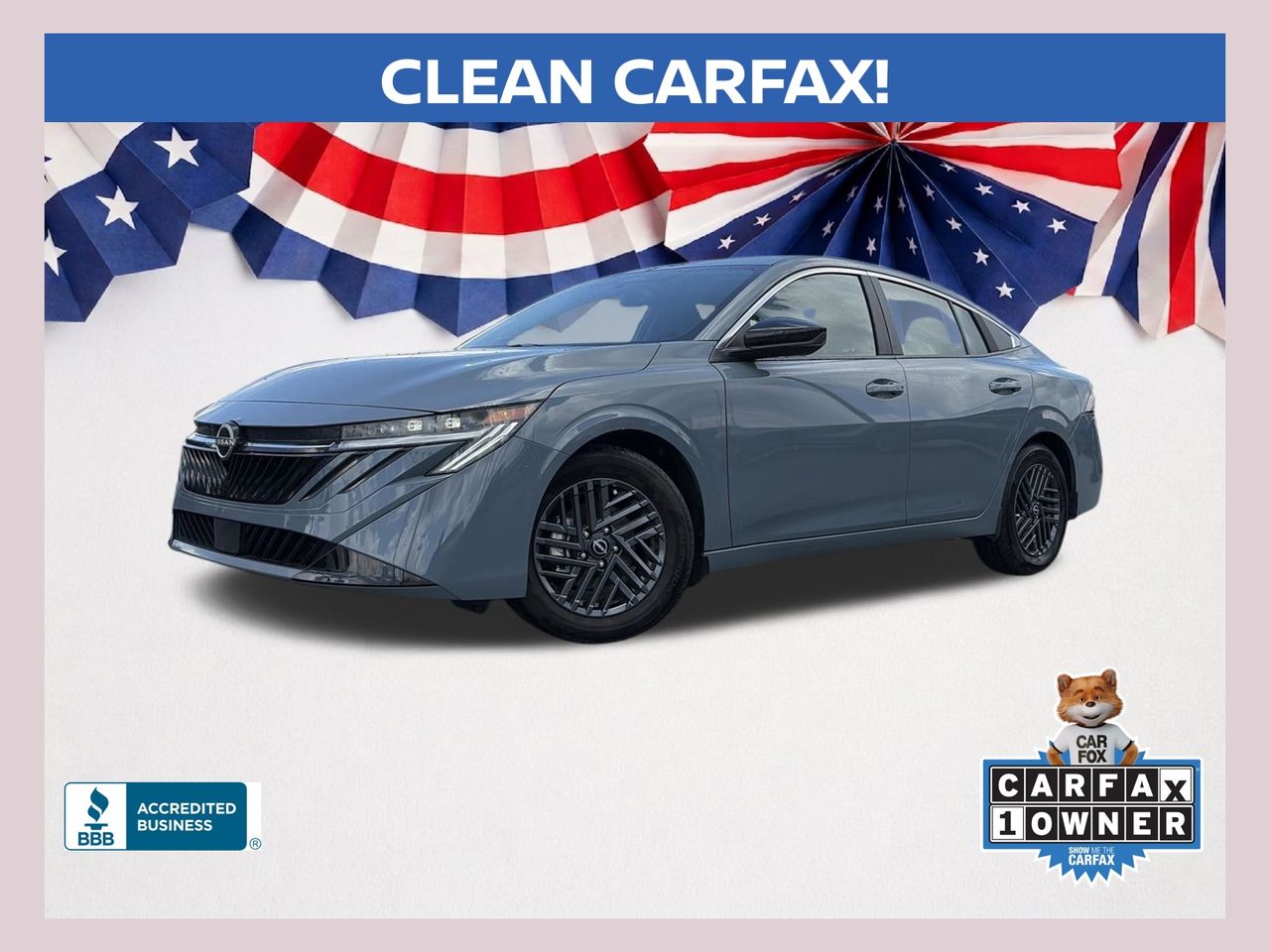 Atlantic Gray Metallic 2026 Nissan Sentra Sedan Front-Wheel Drive Continuously Variable Transmission