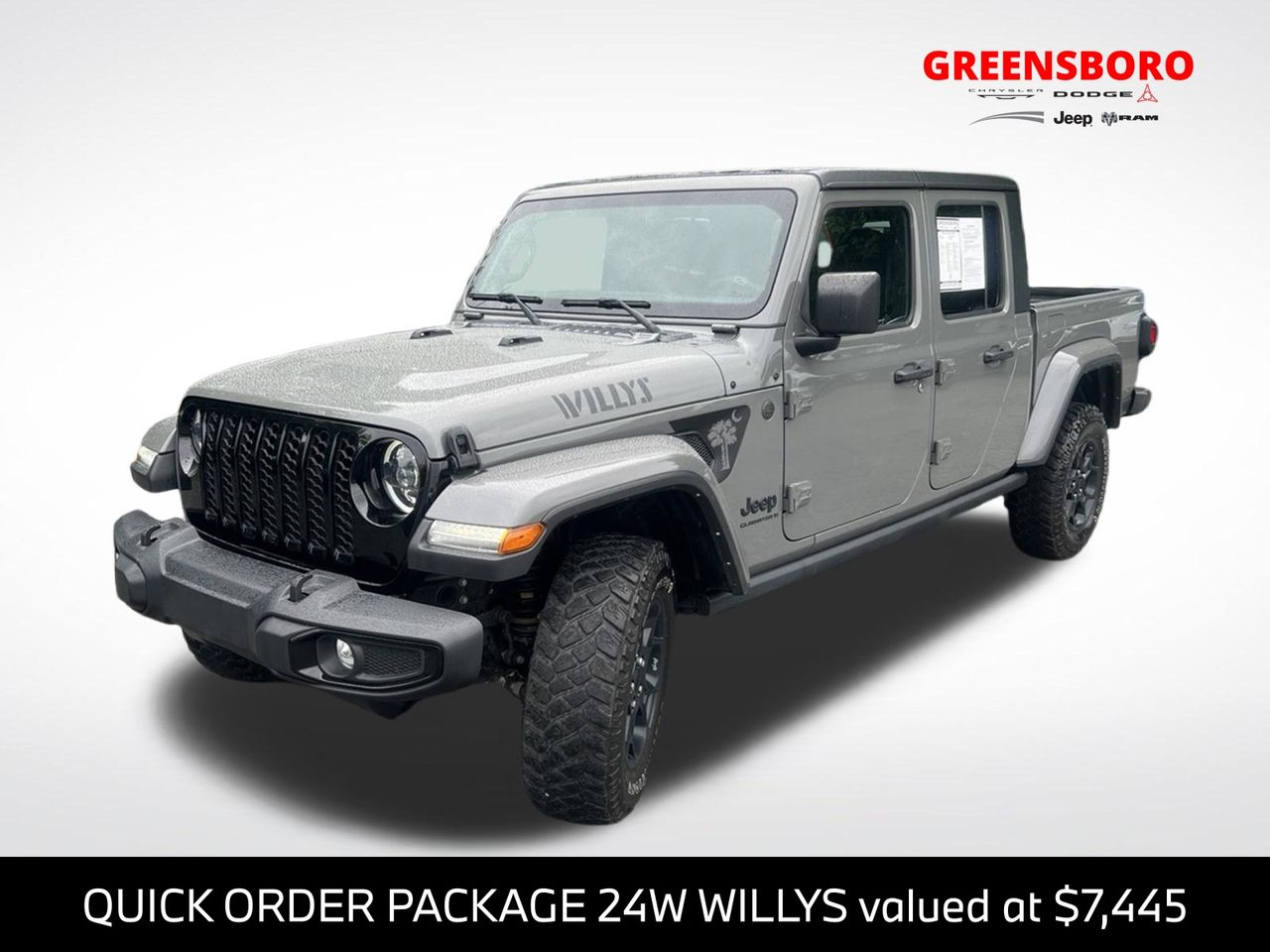 Sting-Gray Clearcoat 2023 Jeep Gladiator Pickup Truck Four-Wheel Drive 8-Speed Automatic