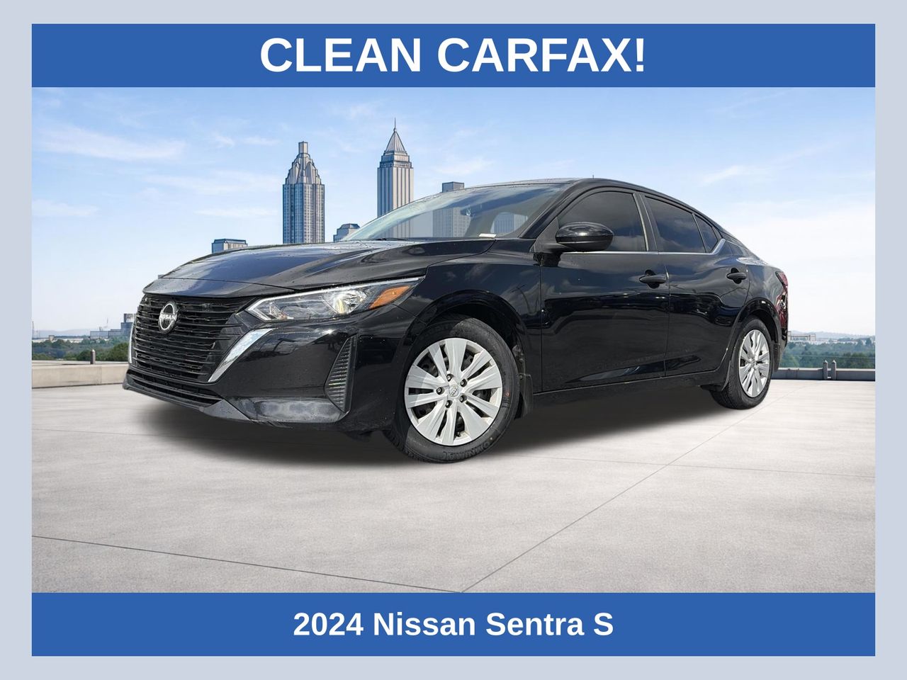 Super Black 2024 Nissan Sentra Sedan Front-Wheel Drive Continuously Variable Transmission