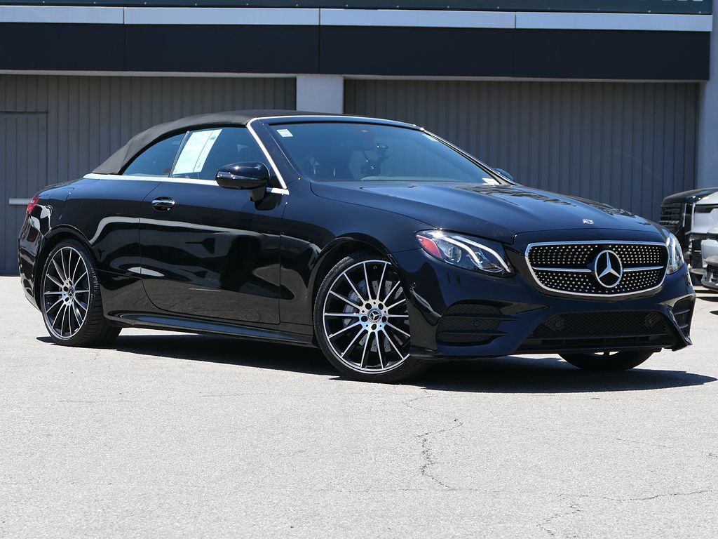 Black 2020 Mercedes-Benz E-Class Convertible Rear-Wheel Drive 9-Speed Automatic