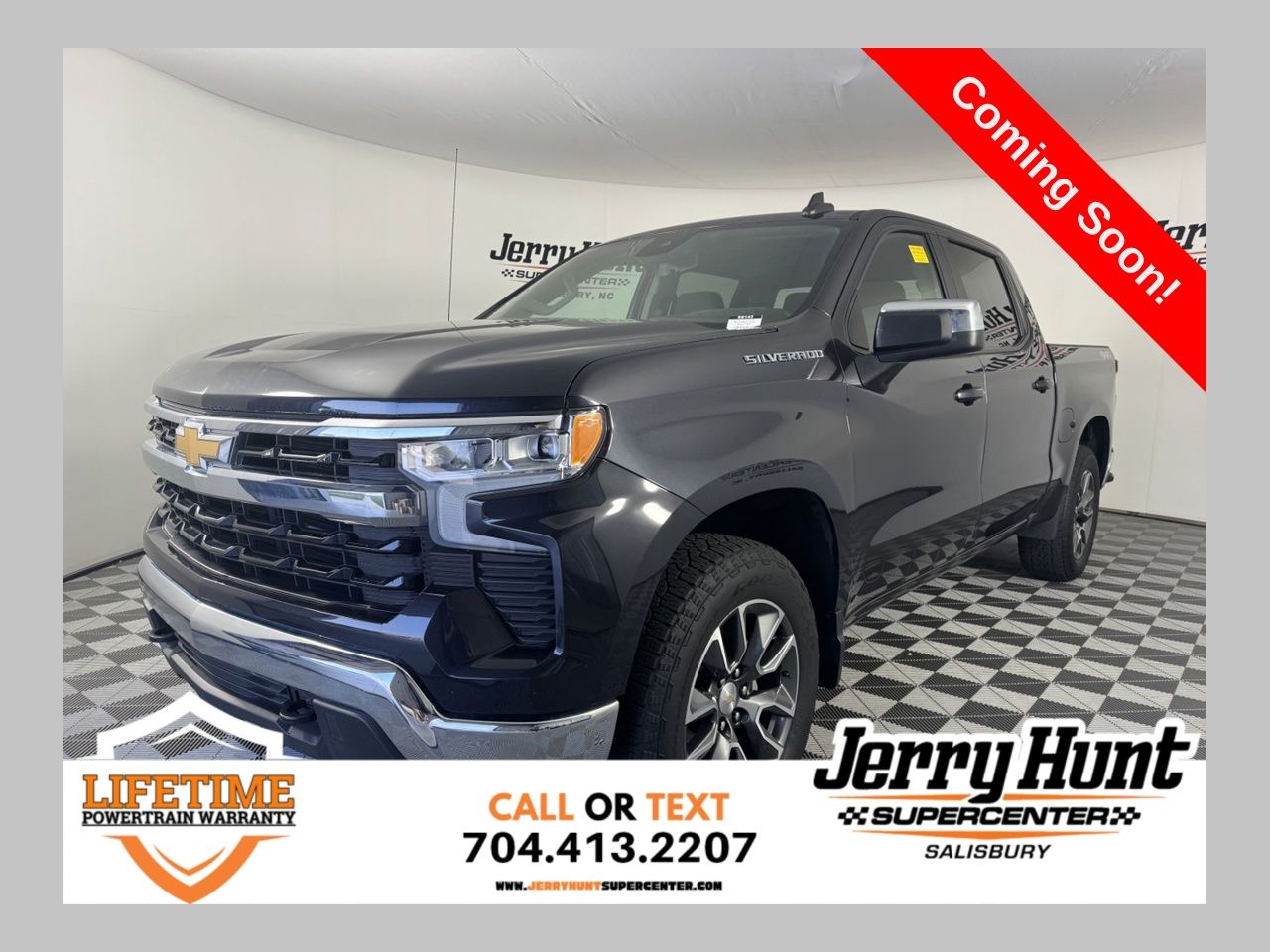 Dark Ash Metallic 2023 Chevrolet Silverado 1500 Pickup Truck Four-Wheel Drive 8-Speed Automatic