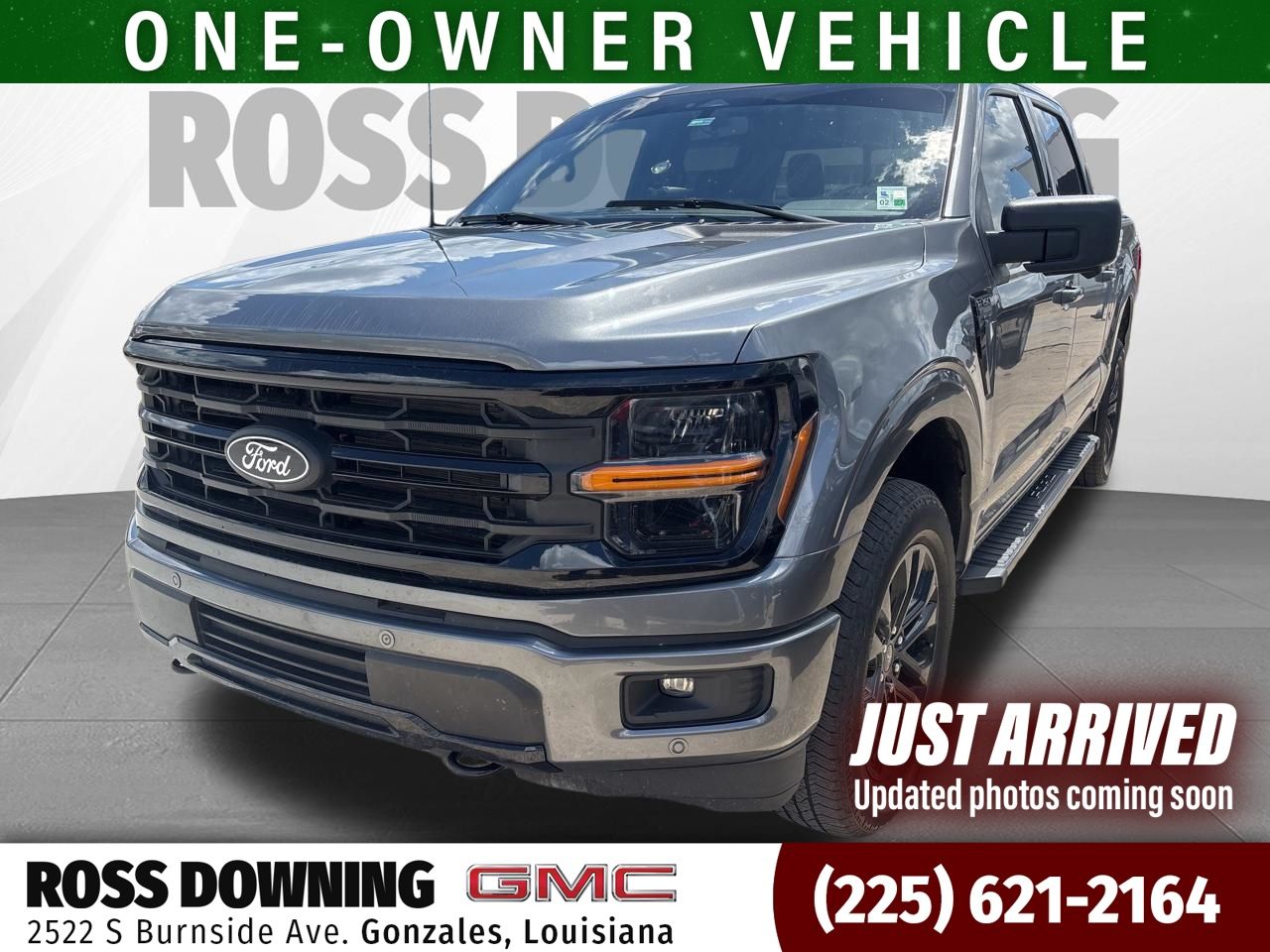 Gray Metallic 2024 Ford F-150 XLT SuperCrew 4WD Pickup Truck Four-Wheel Drive Automatic