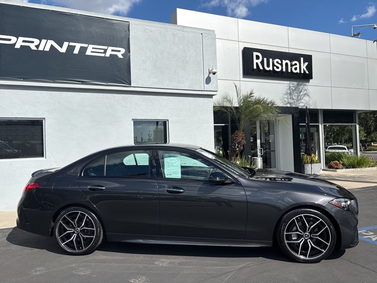 Graphite Gray Metallic 2023 Mercedes-Benz C-Class C 300 RWD Sedan Rear-Wheel Drive 9-Speed Automatic