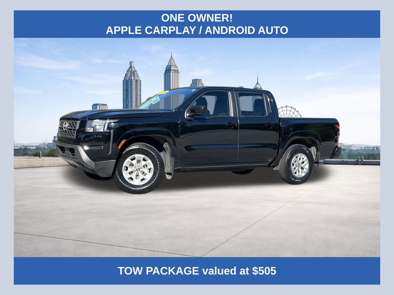 Super Black 2024 Nissan Frontier SV Crew Cab RWD Pickup Truck 4X2 9-Speed Automatic Overdrive