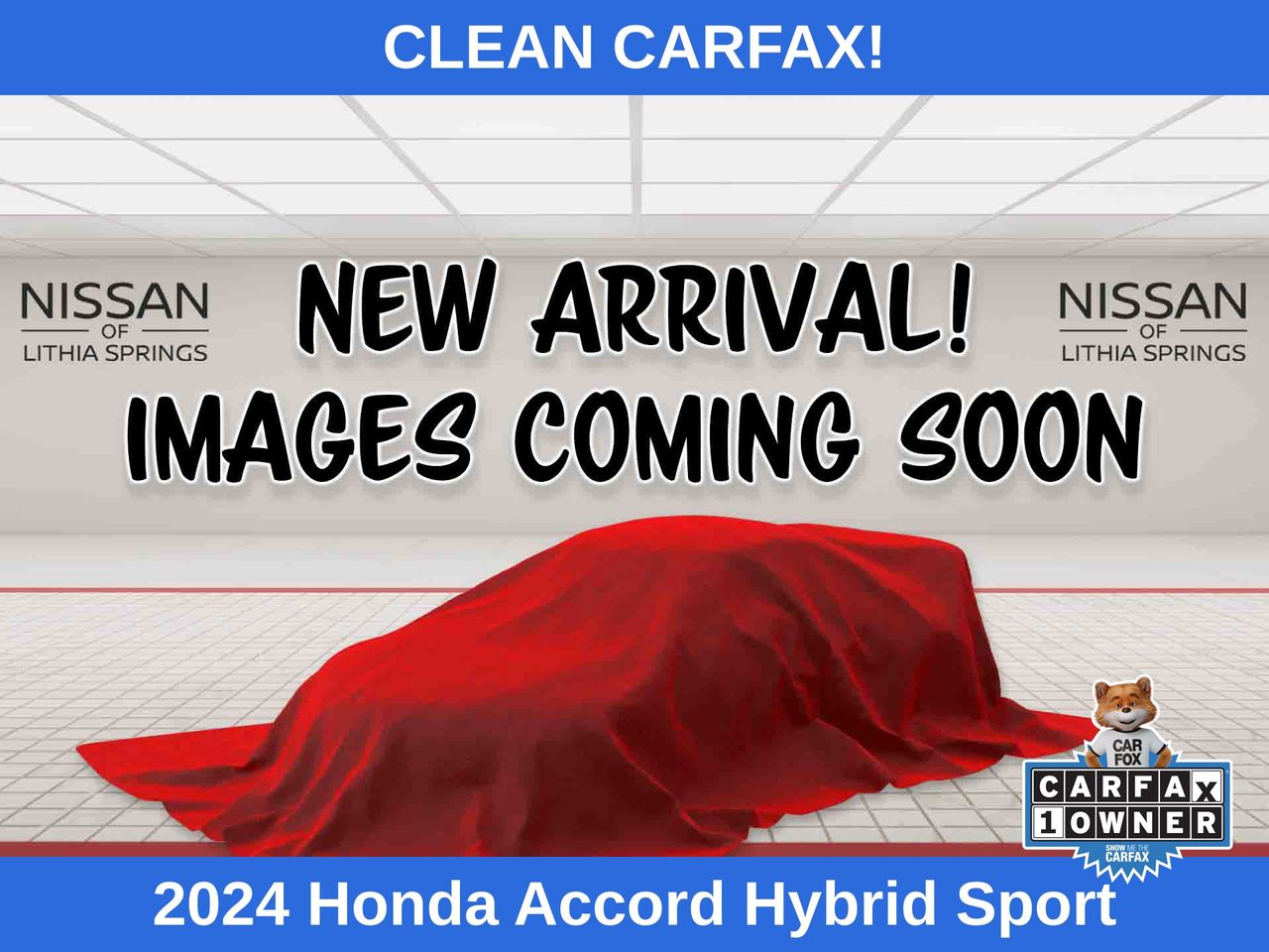 Silver 2024 Honda Accord Hybrid Sedan Front-Wheel Drive Continuously Variable Transmission