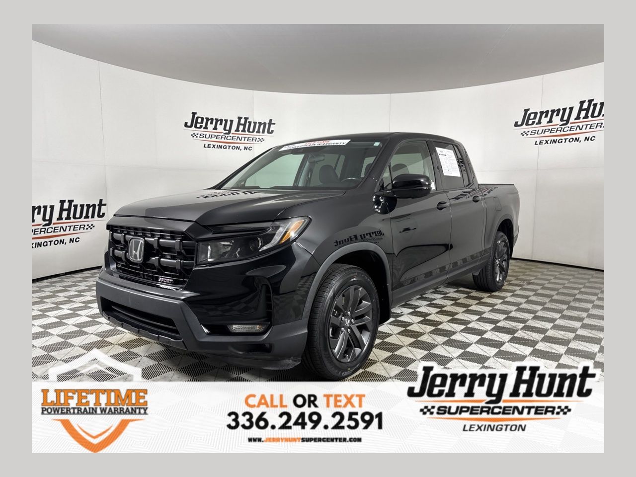 Black 2024 Honda Ridgeline Sport AWD Pickup Truck All-Wheel Drive 9-Speed Automatic