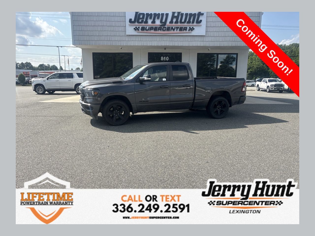 Gray (Granite Crystal Metallic Clearcoat) 2022 RAM 1500 Pickup Truck Four-Wheel Drive 8-Speed Automatic