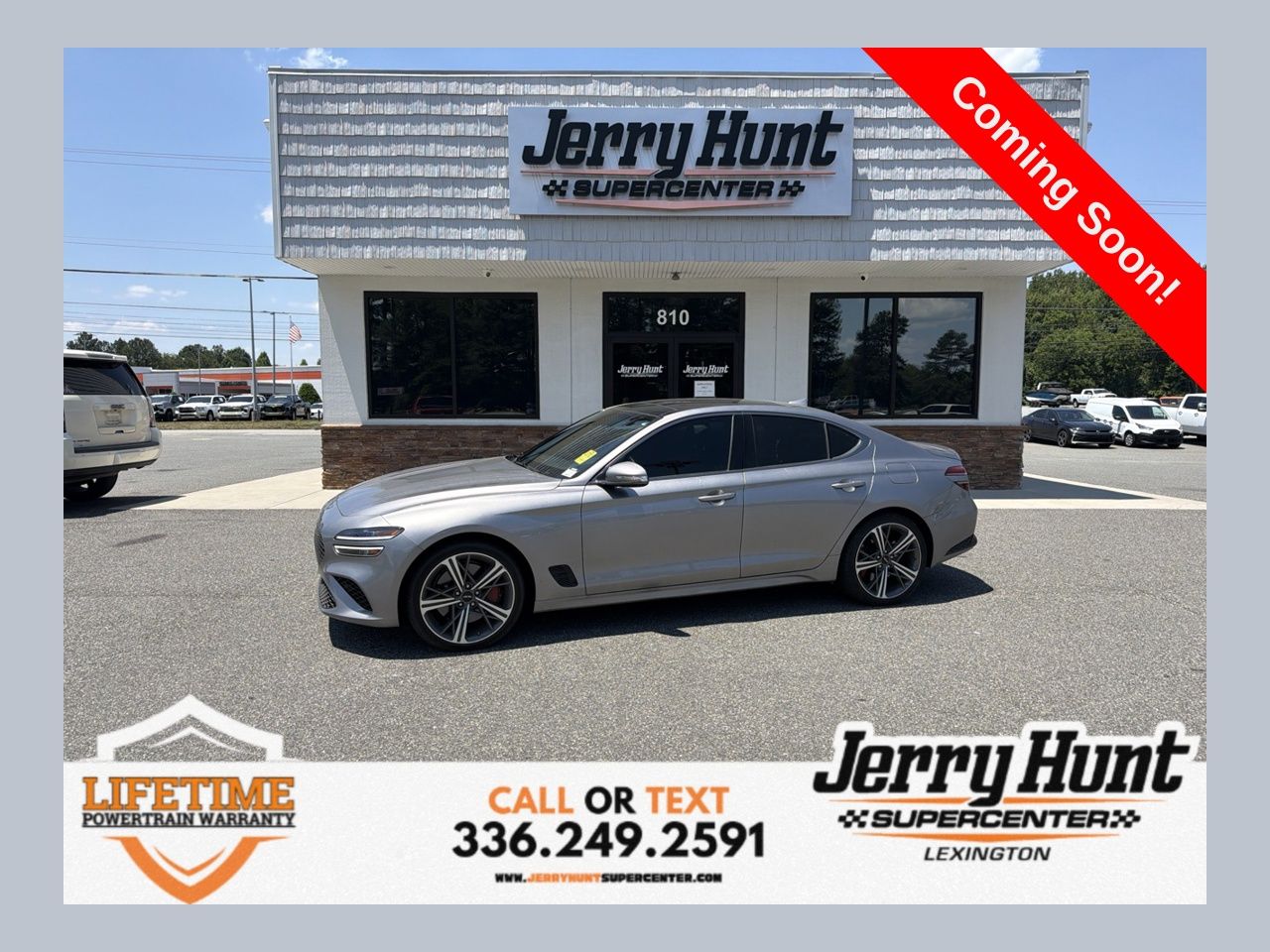 Silver 2025 Genesis G70 3.3T Sport Advanced RWD Sedan Rear-Wheel Drive 8-Speed Automatic