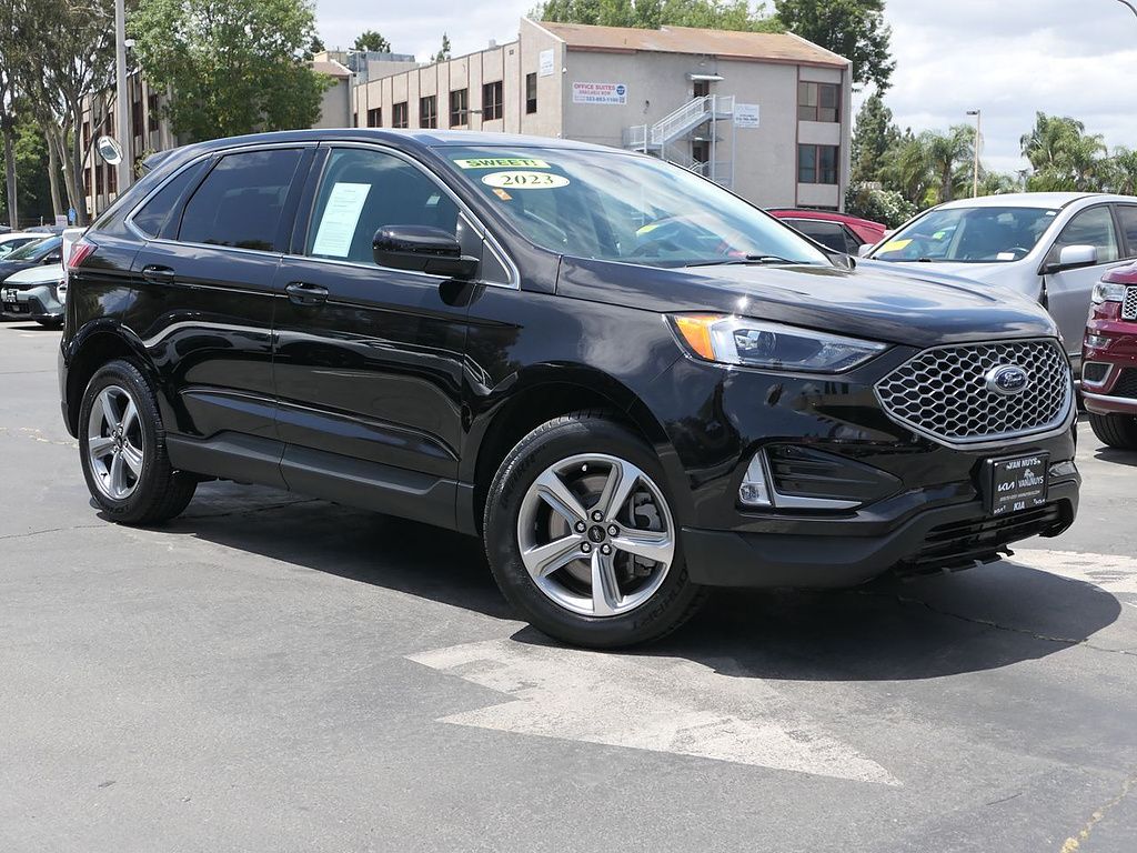 Black Metallic 2023 Ford Edge SUV / Crossover All-Wheel Drive 8-Speed Automatic