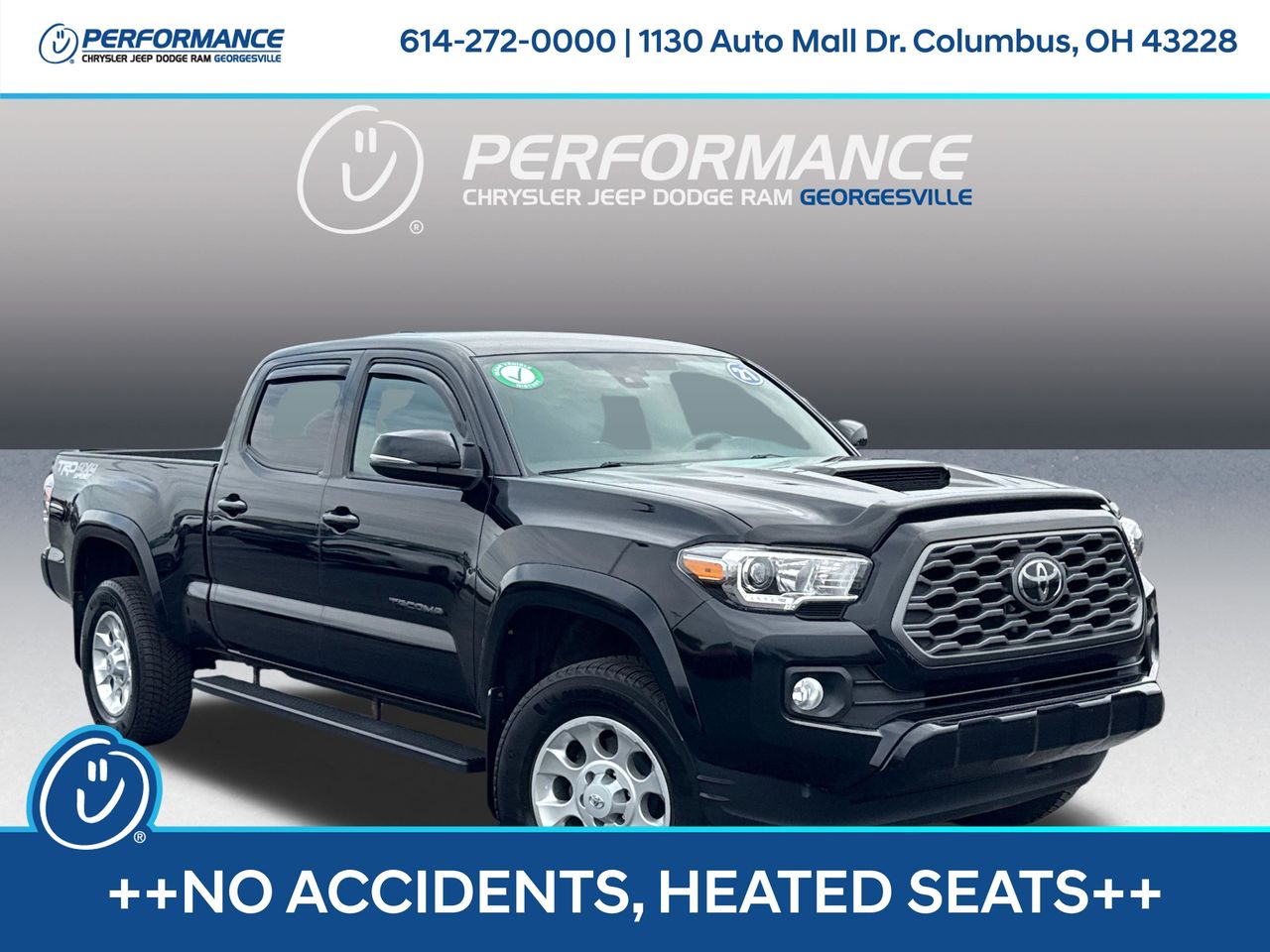 Midnight Black Metallic 2021 Toyota Tacoma Pickup Truck Four-Wheel Drive 6-Speed Automatic