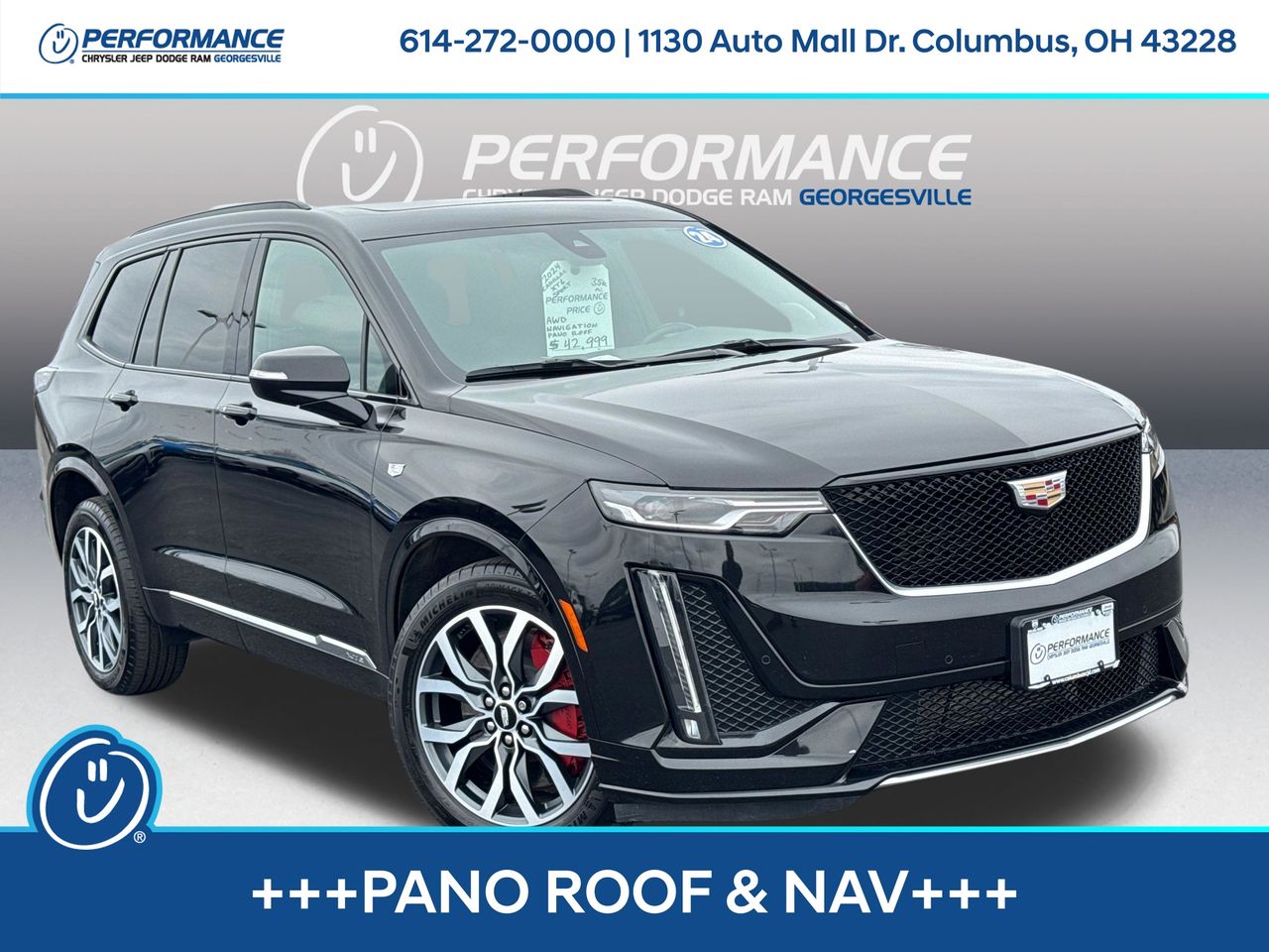 Stellar Black Metallic 2024 Cadillac XT6 Sport AWD SUV / Crossover Four-Wheel Drive 9-Speed Automatic