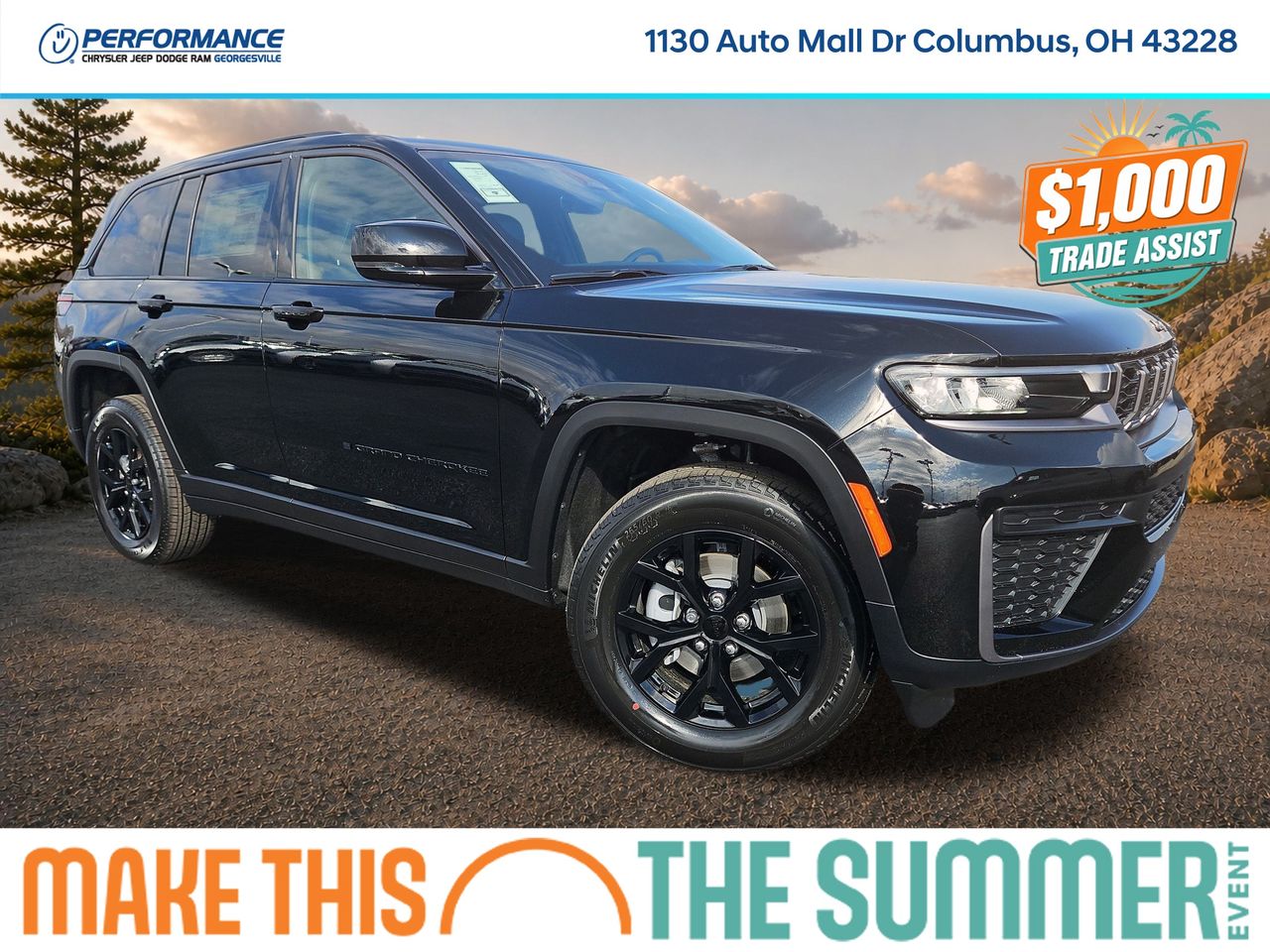 Diamond Black Crystal Pearlcoat 2026 Jeep Grand Cherokee Altitude 4WD SUV / Crossover Four-Wheel Drive 8-Speed Automatic