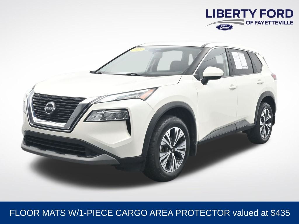 Pearl White Tricoat 2023 Nissan Rogue SV FWD SUV / Crossover Front-Wheel Drive Continuously Variable Transmission