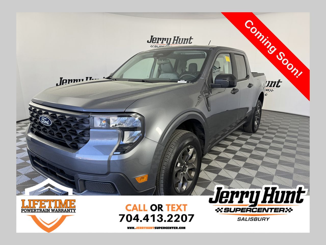 Gray Metallic 2025 Ford Maverick XLT SuperCrew AWD Pickup Truck All-Wheel Drive 8-Speed Automatic