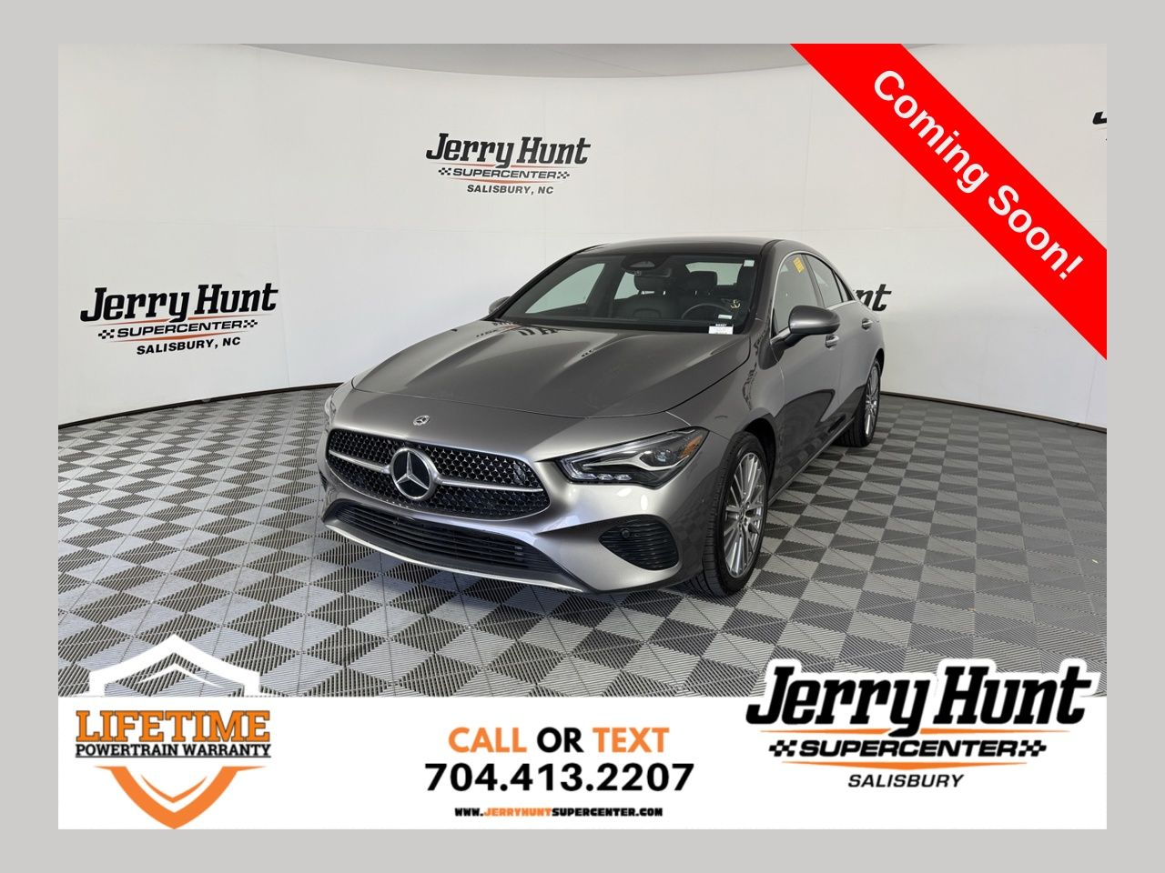 Gray 2025 Mercedes-Benz CLA 250 FWD Coupe Front-Wheel Drive 8-Speed Dual Clutch
