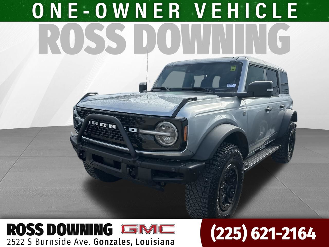 Iconic Silver Metallic 2024 Ford Bronco Wildtrak 4-Door 4WD SUV / Crossover Four-Wheel Drive Automatic