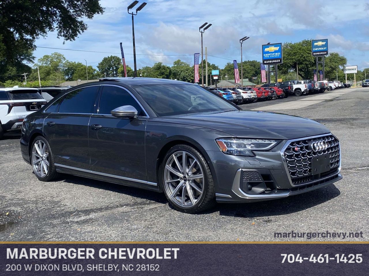 Gray 2024 Audi S8 Sedan All-Wheel Drive 8-Speed Automatic