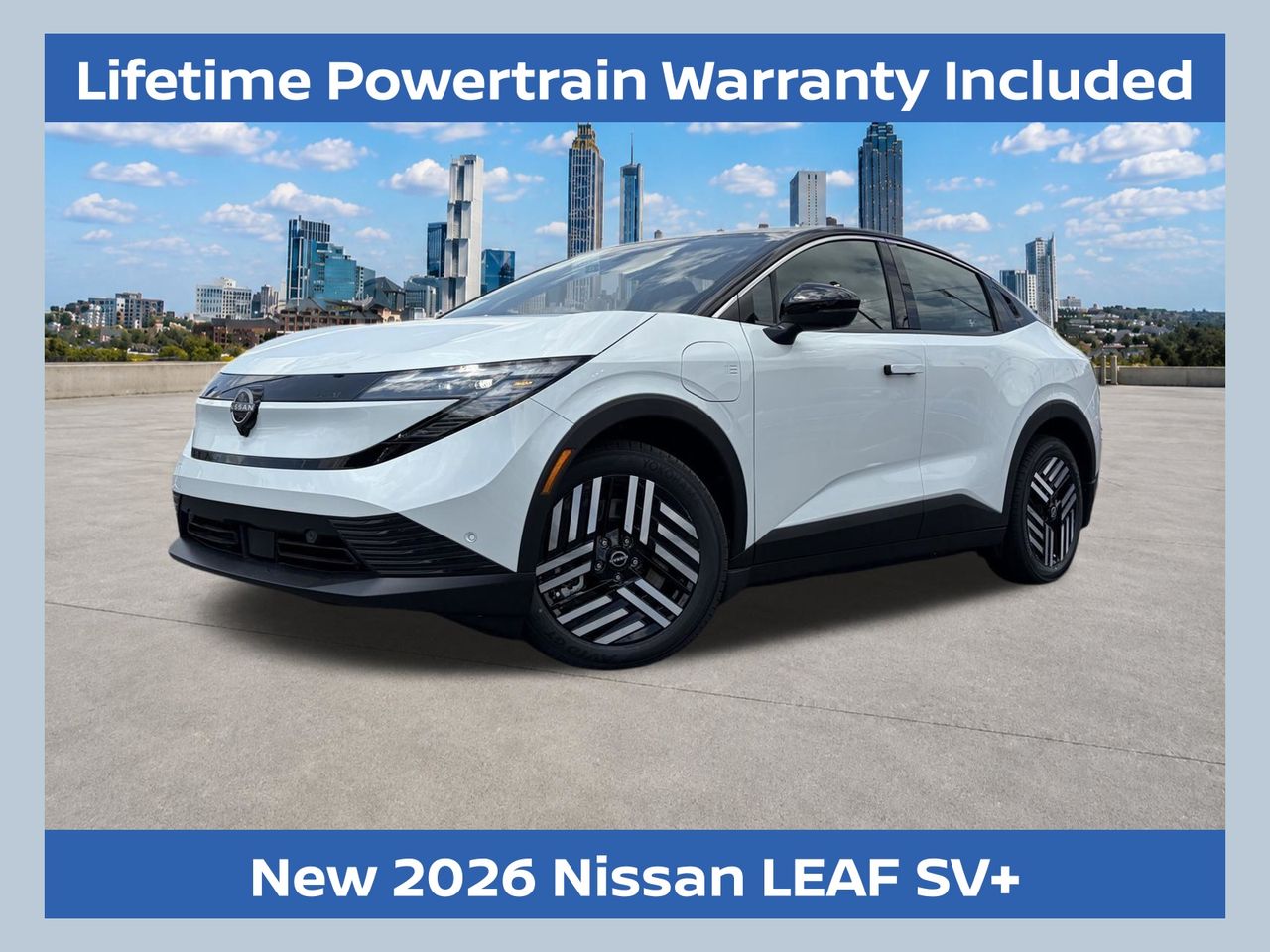 Everest White Pearl/Black 2026 Nissan LEAF SUV / Crossover Front-Wheel Drive Automatic