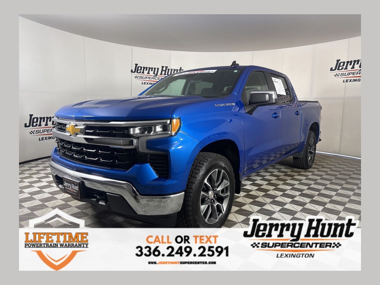 Glacier Blue Metallic 2023 Chevrolet Silverado 1500 LT Crew Cab 4WD Pickup Truck Four-Wheel Drive 8-Speed Automatic