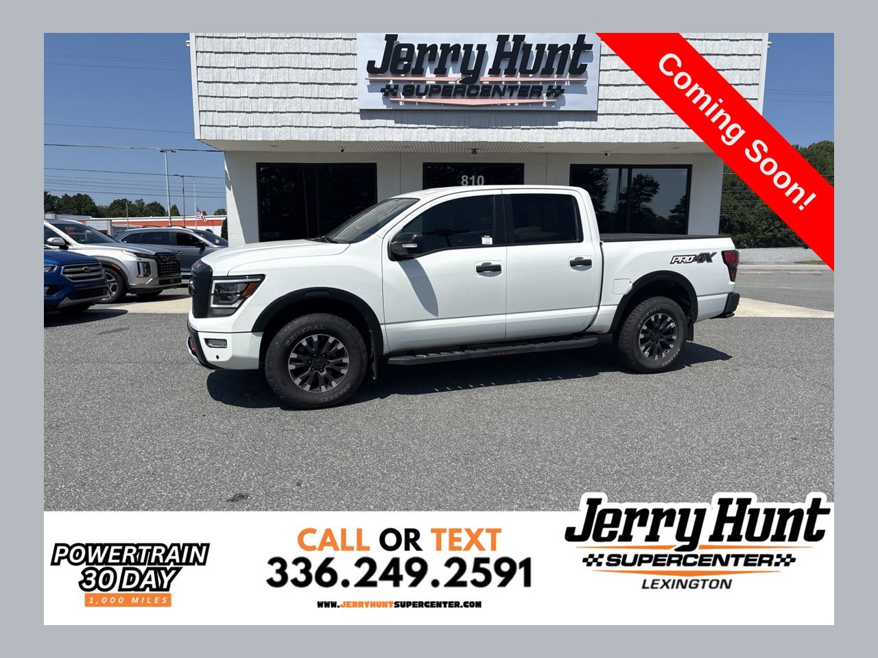 Glacier White 2020 Nissan Titan Pickup Truck Four-Wheel Drive 9-Speed Automatic