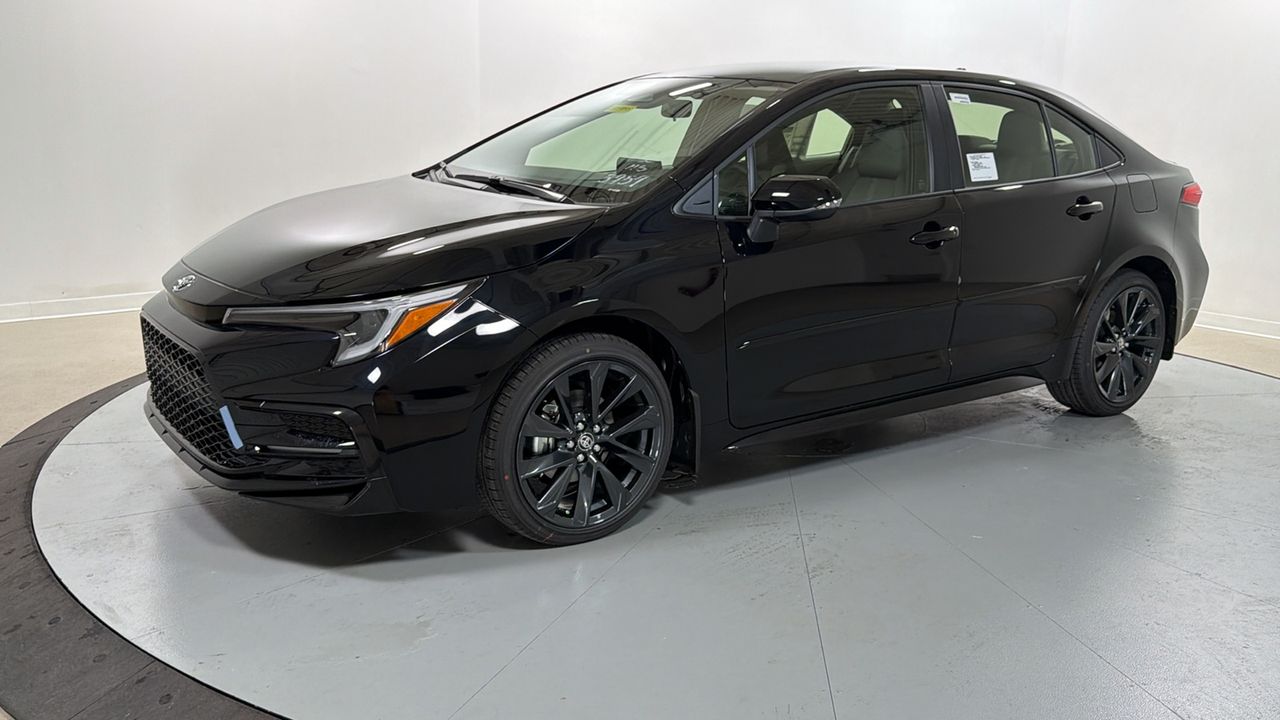 Midnight Black 2026 Toyota Corolla Hybrid Sedan Front-Wheel Drive Continuously Variable Transmission